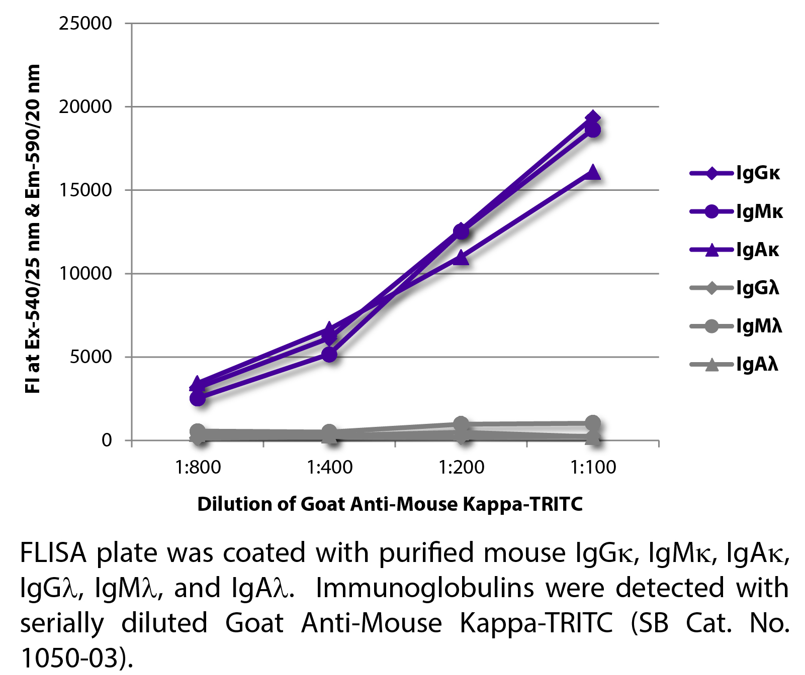 Goat Anti-Mouse Kappa-TRITC - 1.0 mg