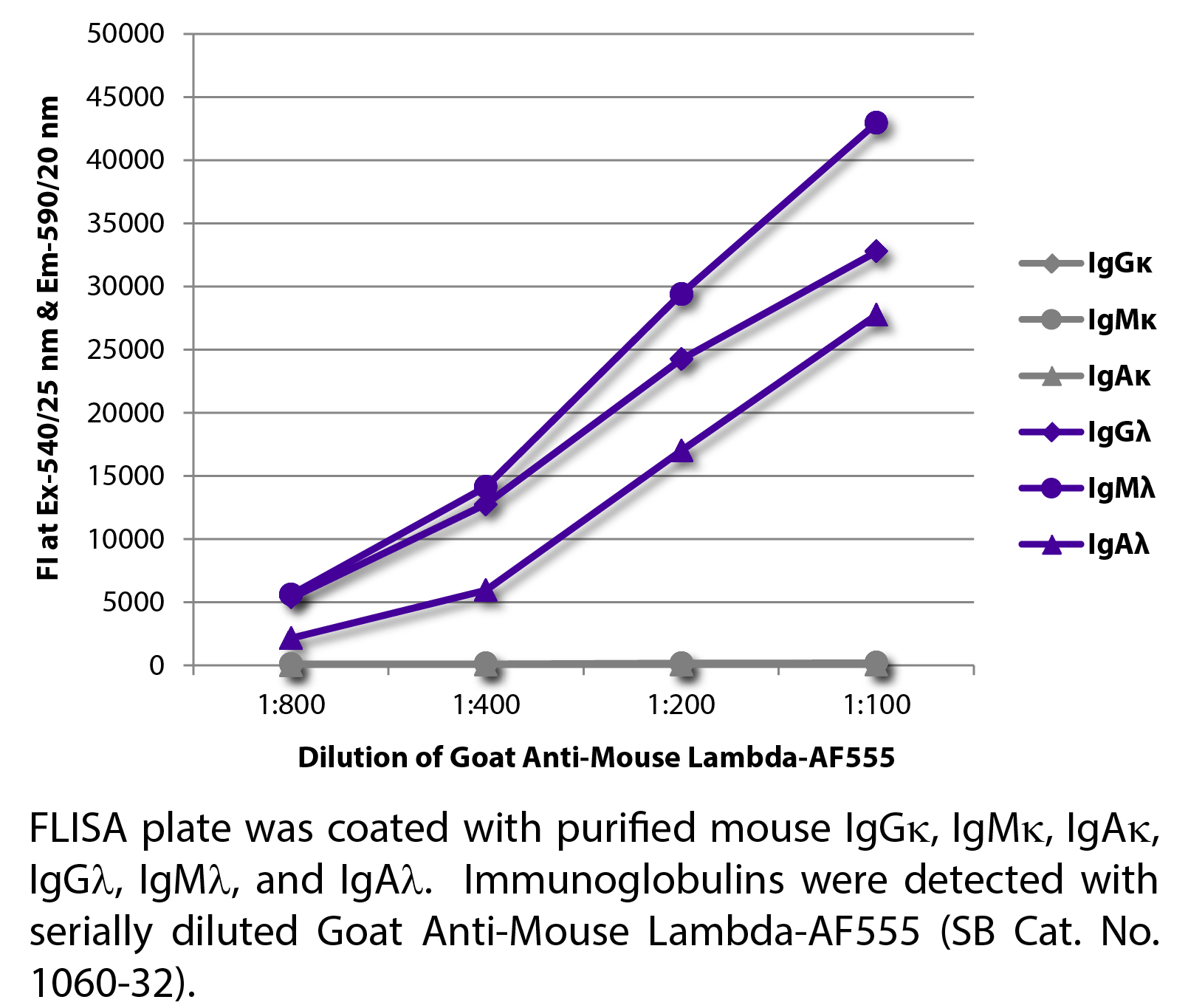 Goat Anti-Mouse Lambda-AF555 - 1.0 mg