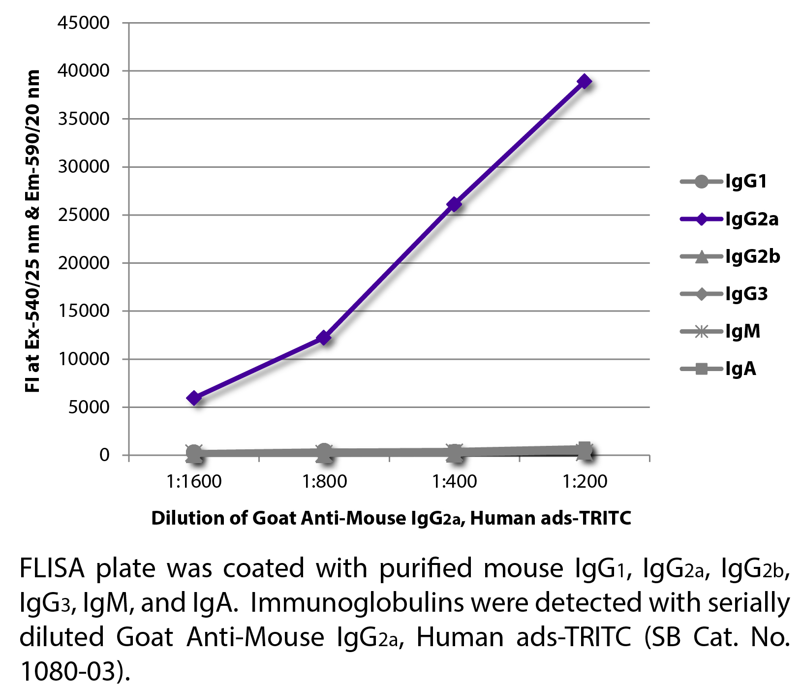 Goat Anti-Mouse IgG2a, Human ads-TRITC - 1.0 mg