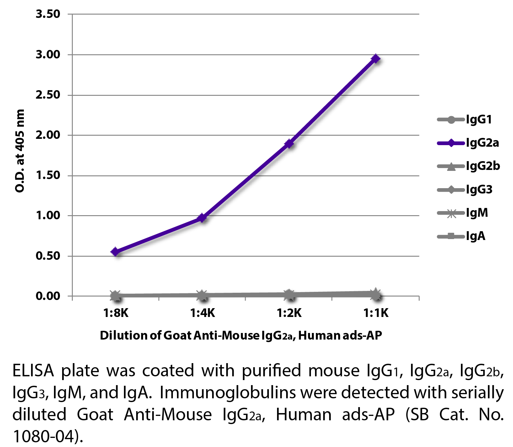 Goat Anti-Mouse IgG2a, Human ads-AP - 1.0 mL