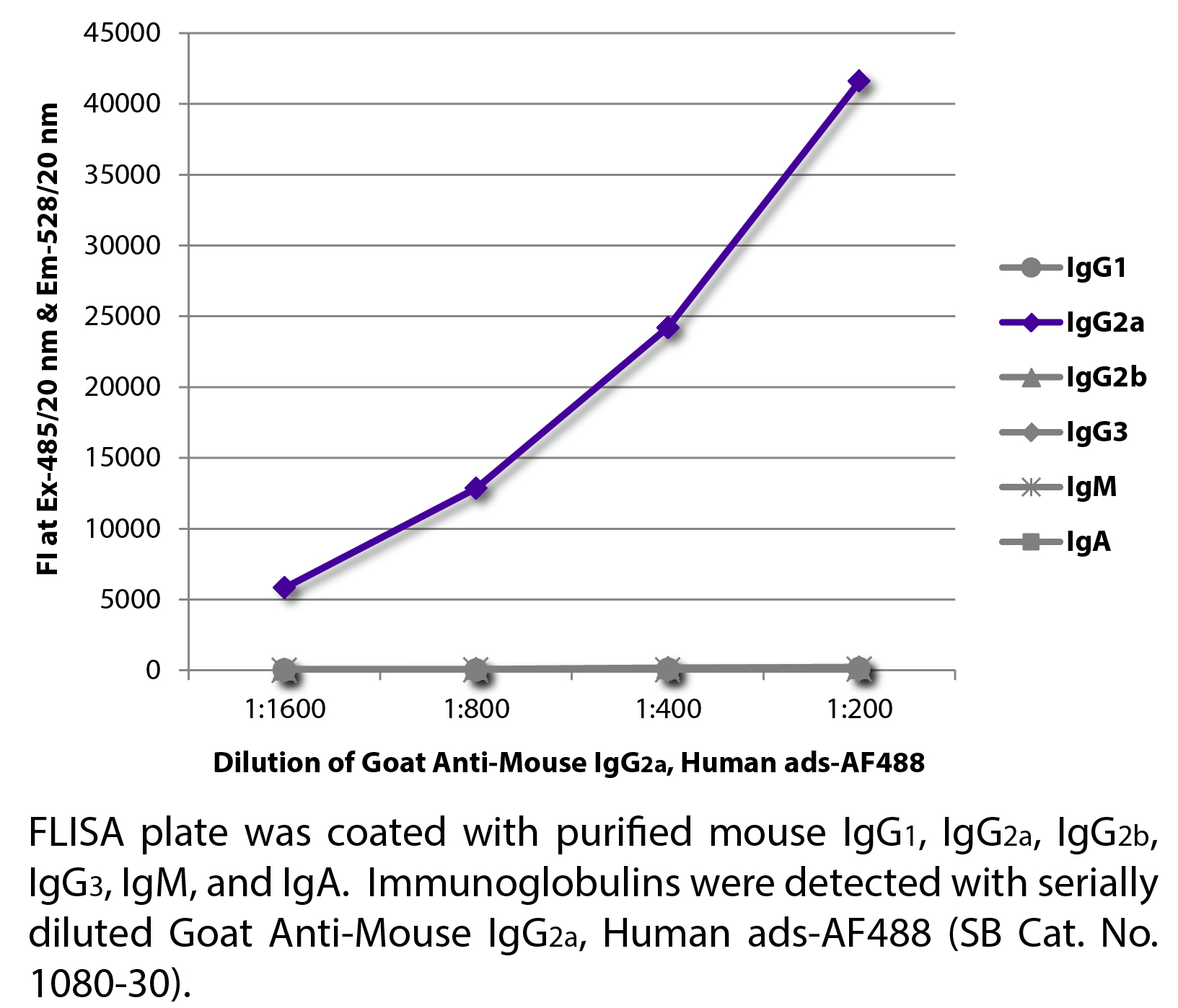 Goat Anti-Mouse IgG2a, Human ads-AF488 - 1.0 mg