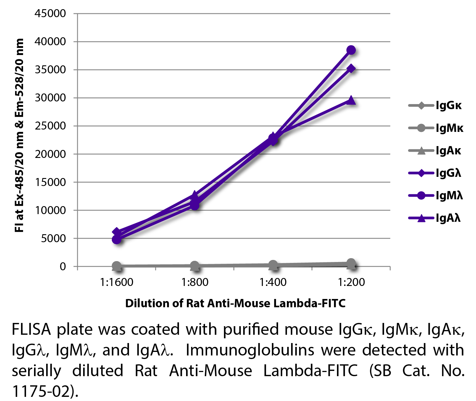 Rat Anti-Mouse Lambda-FITC - 0.5 mg