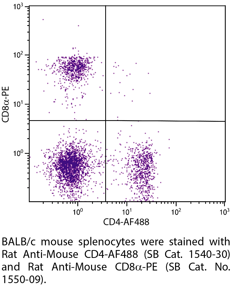 Rat Anti-Mouse CD4-AF488 - 0.1 mg