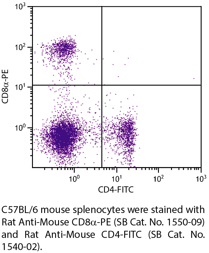 Rat Anti-Mouse CD8α-PE - 0.1 mg