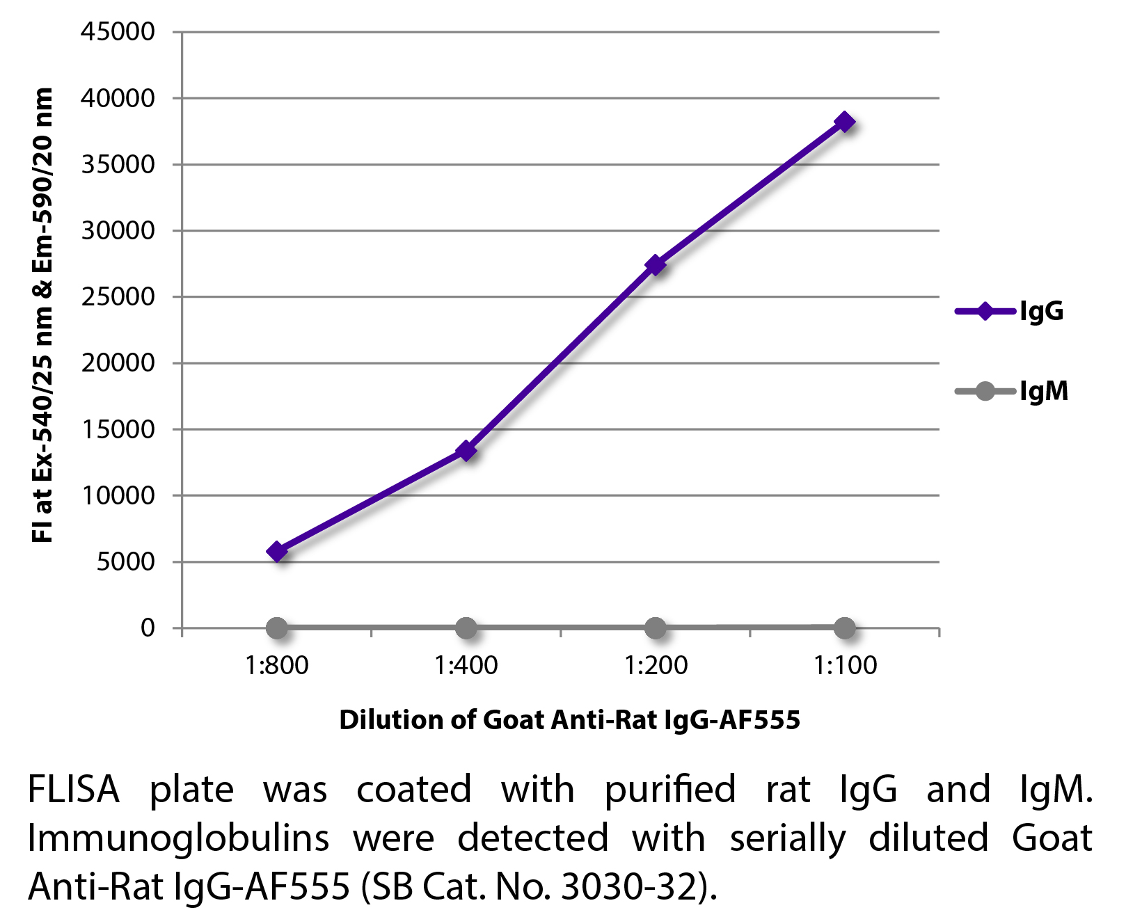 Goat Anti-Rat IgG-AF555 - 1.0 mg