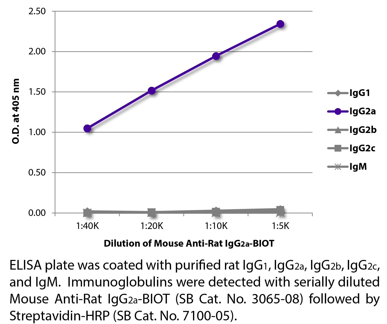 Mouse Anti-Rat IgG2a-BIOT - 0.5 mg