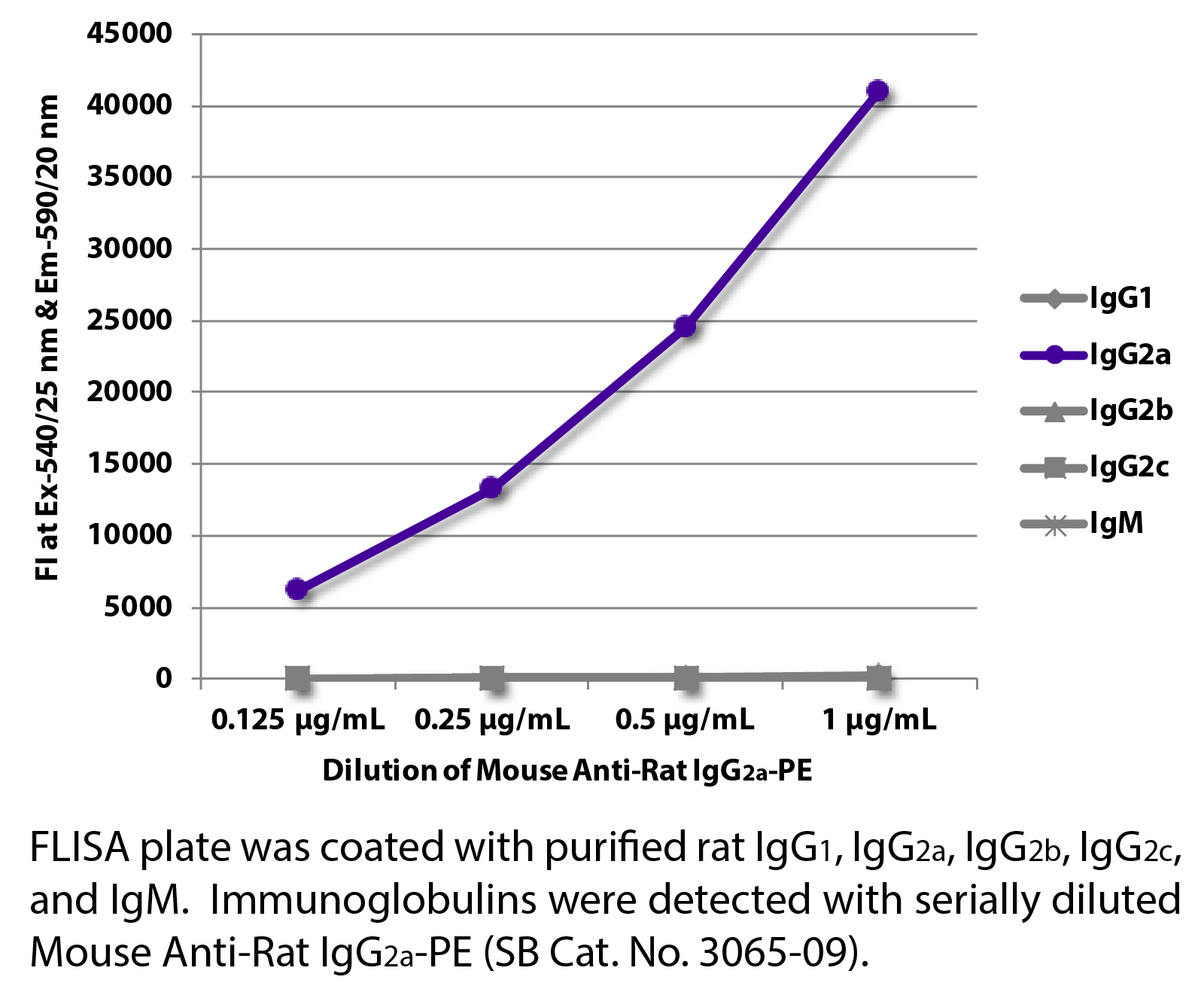 Mouse Anti-Rat IgG2a-PE - 0.1 mg