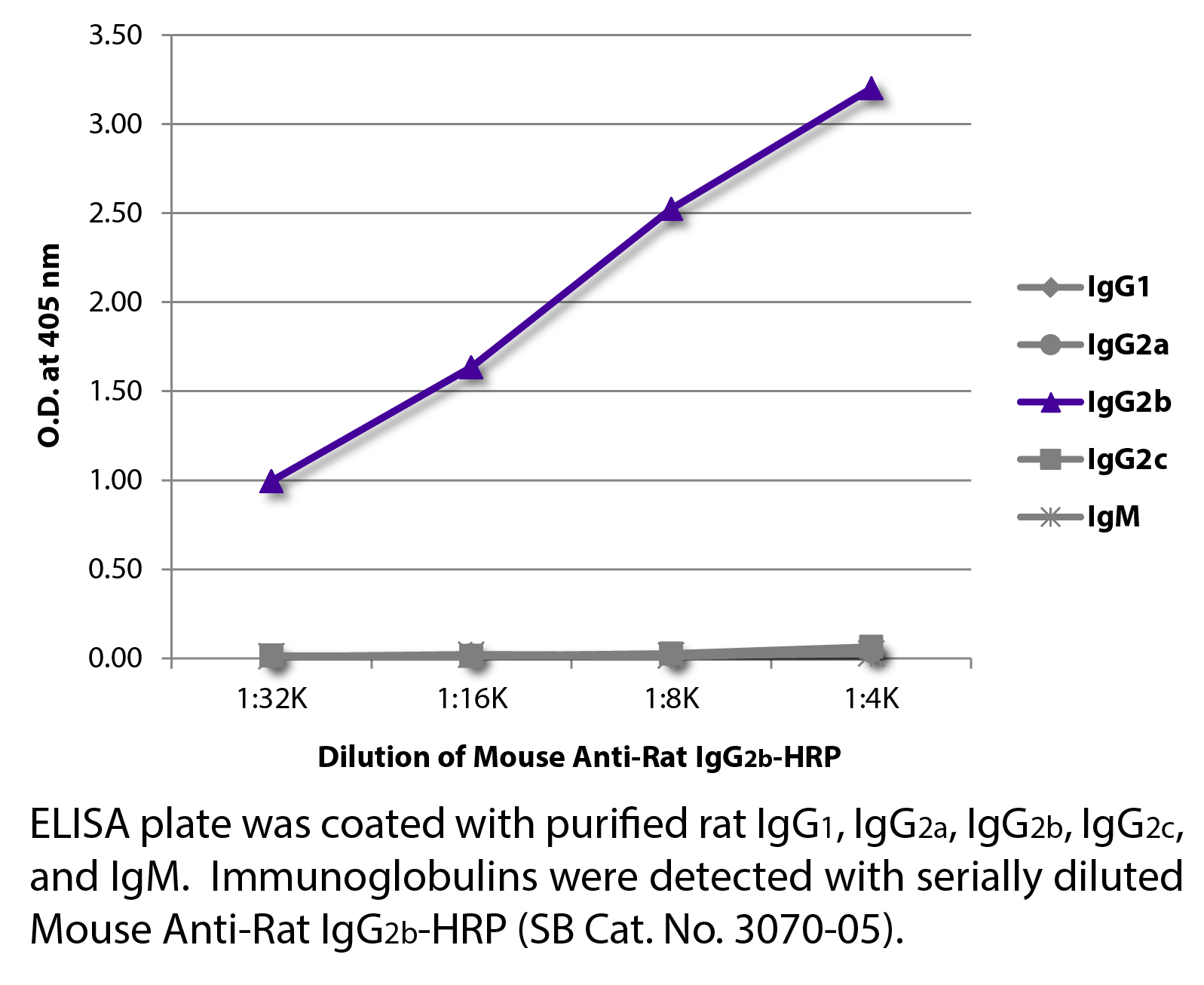 Mouse Anti-Rat IgG2b-HRP - 1.0 mL