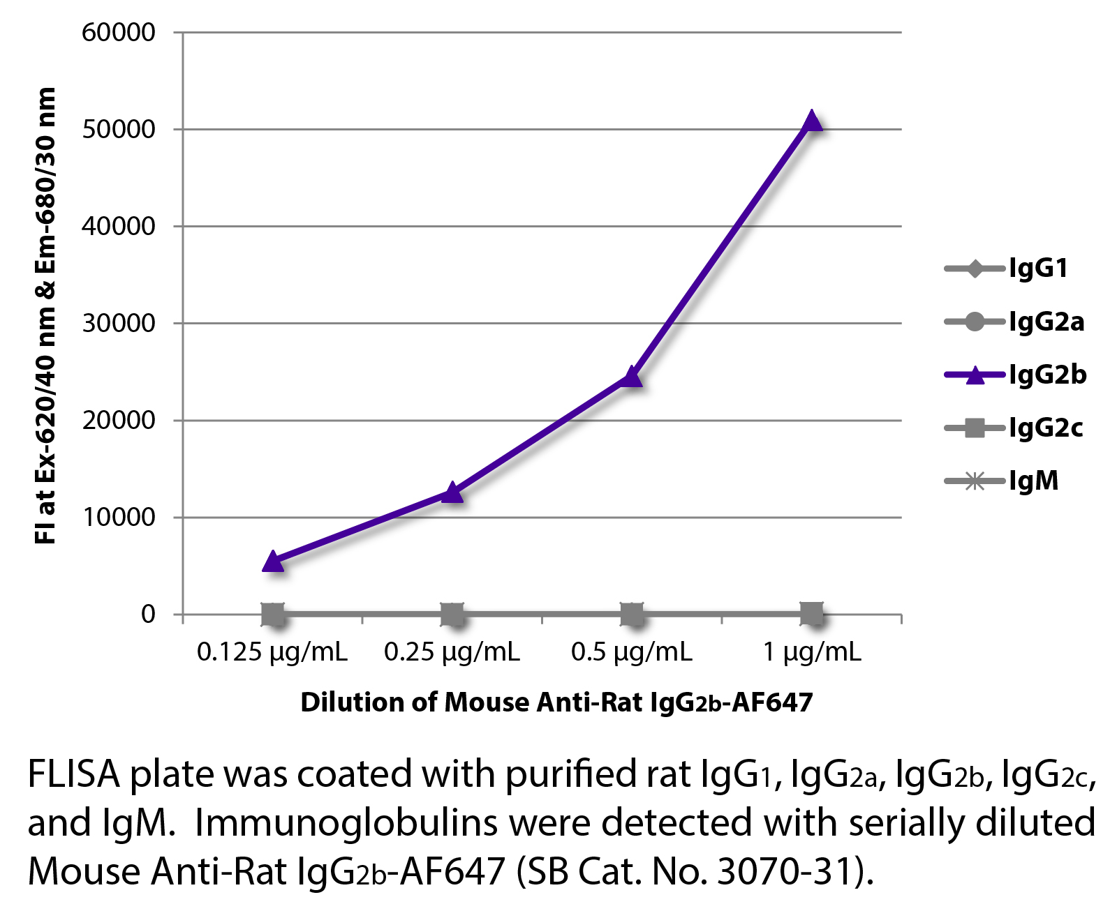 Mouse Anti-Rat IgG2b-AF647 - 0.1 mg