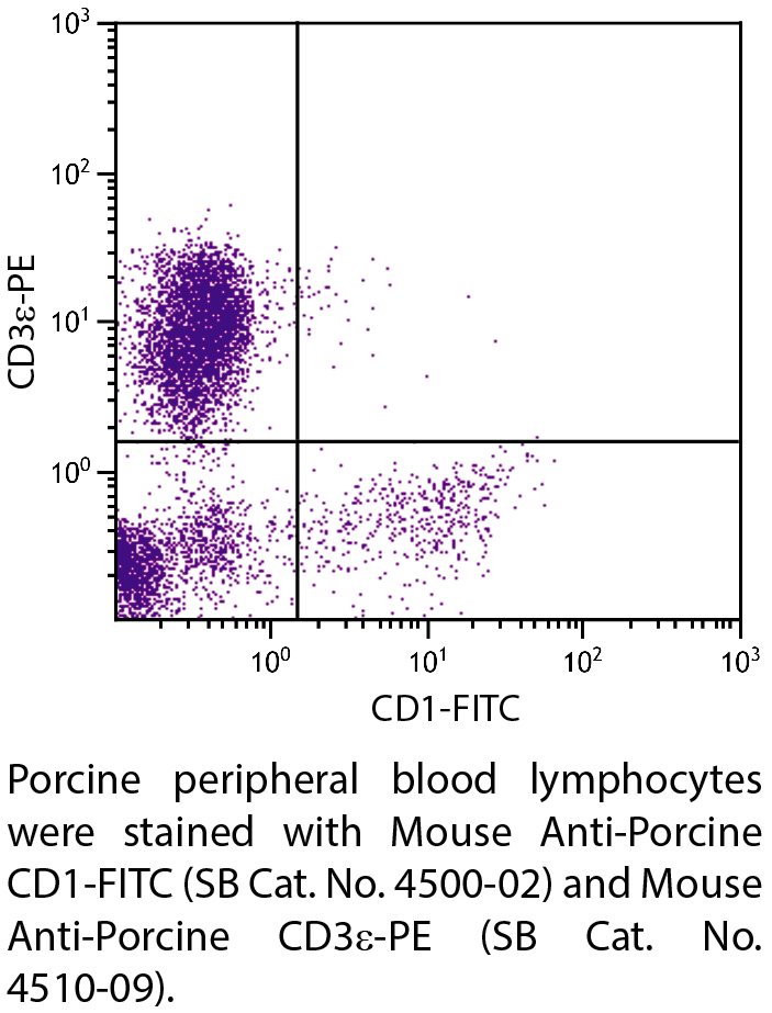 Mouse Anti-Porcine CD1-FITC - 0.5 mg