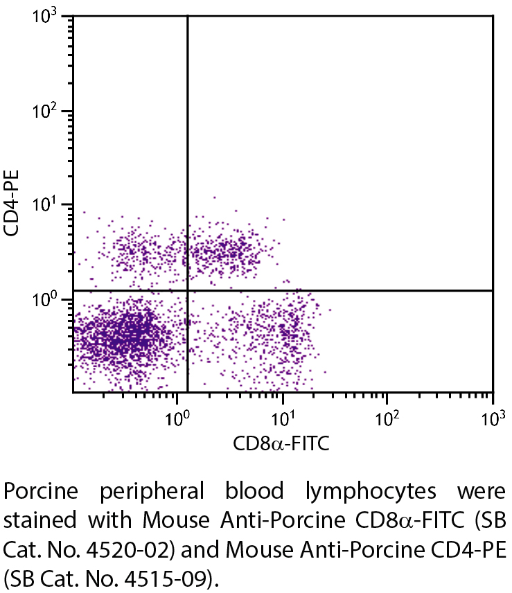 Mouse Anti-Porcine CD8α-FITC - 0.5 mg