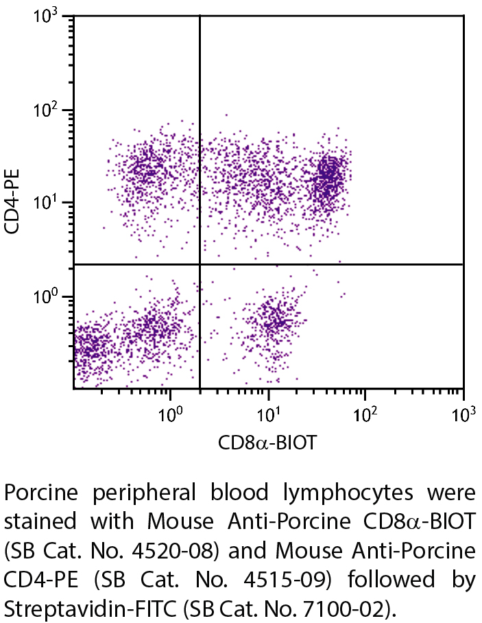 Mouse Anti-Porcine CD8α-BIOT - 0.5 mg