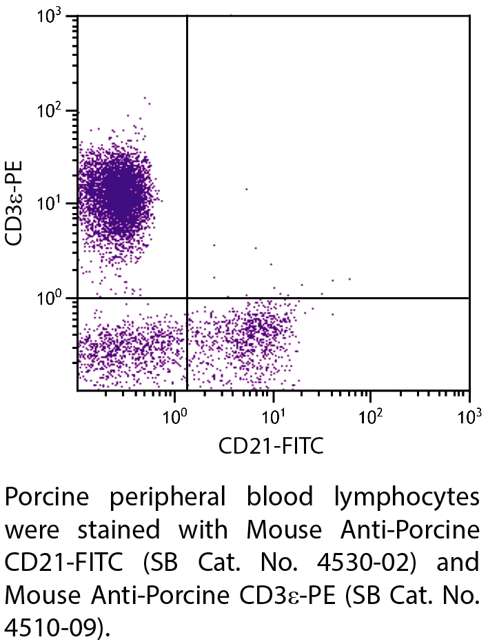 Mouse Anti-Porcine CD21-FITC - 0.5 mg