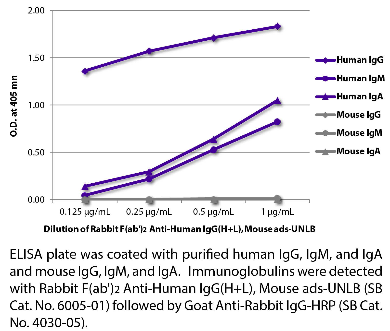 Rabbit F(ab')2 Anti-Human IgG(H+L), Mouse ads-UNLB - 0.5 mg