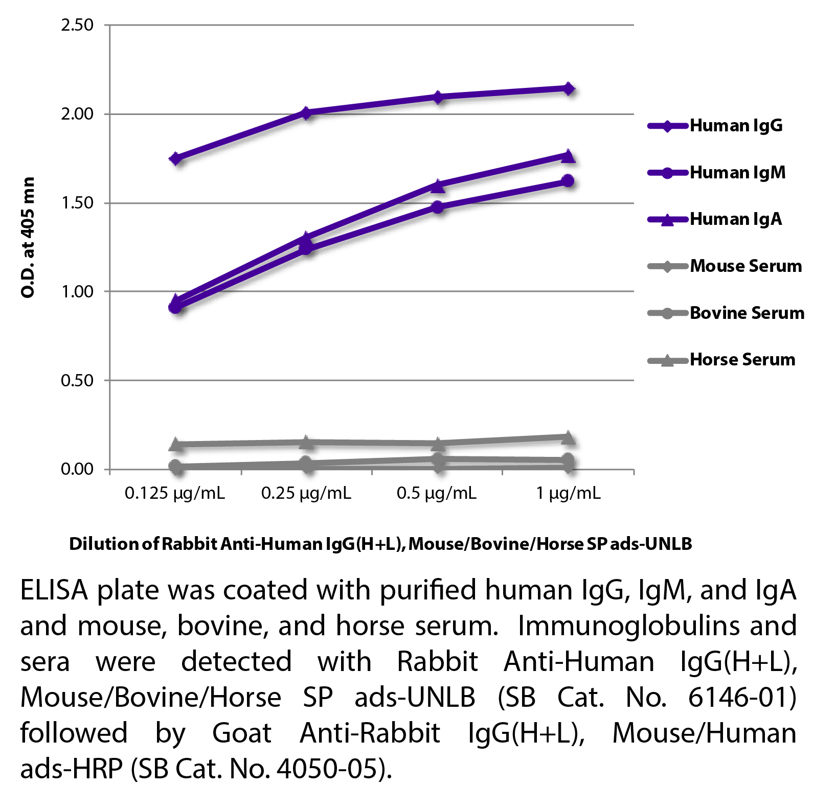 Rabbit Anti-Human IgG(H+L), Mouse/Bovine/Horse SP ads-UNLB - 1.0 mg