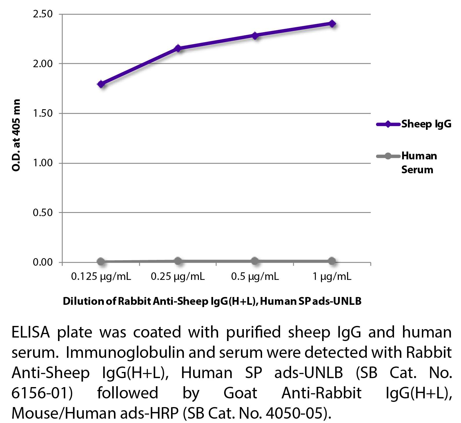 Rabbit Anti-Sheep IgG(H+L), Human SP ads-UNLB - 1.0 mg