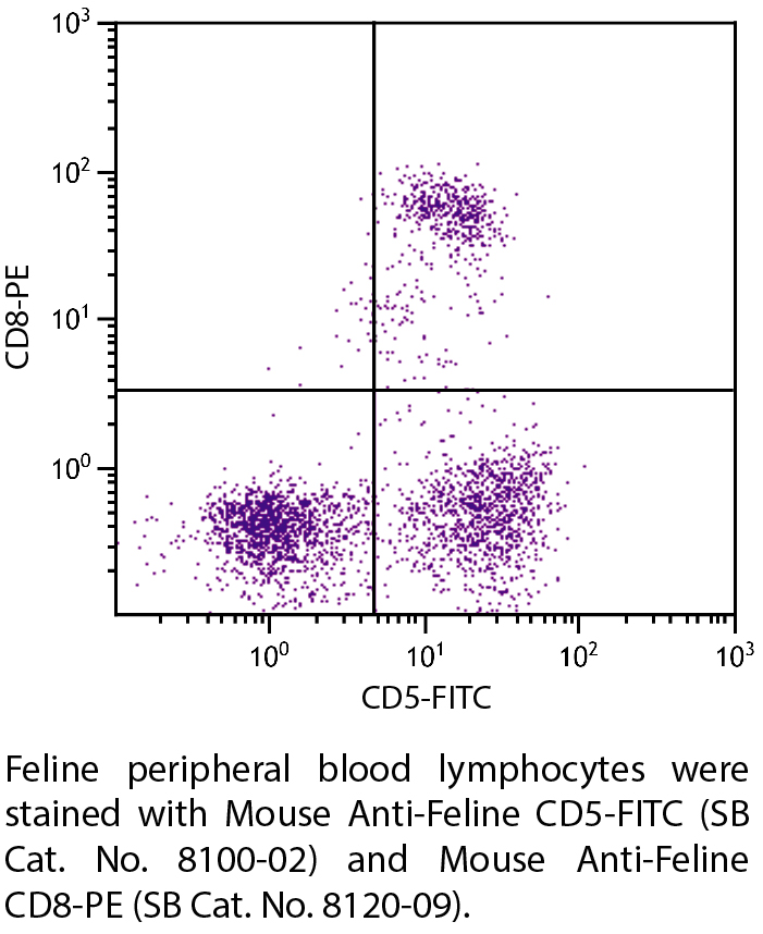 Mouse Anti-Feline CD5-FITC - 0.5 mg
