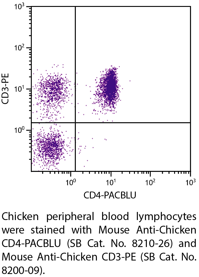 Mouse Anti-Chicken CD4-PACBLU - 0.1 mg