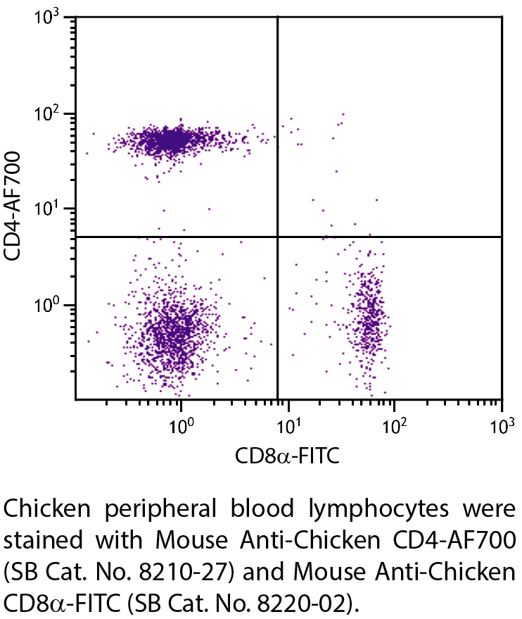 Mouse Anti-Chicken CD4-AF700 - 0.1 mg