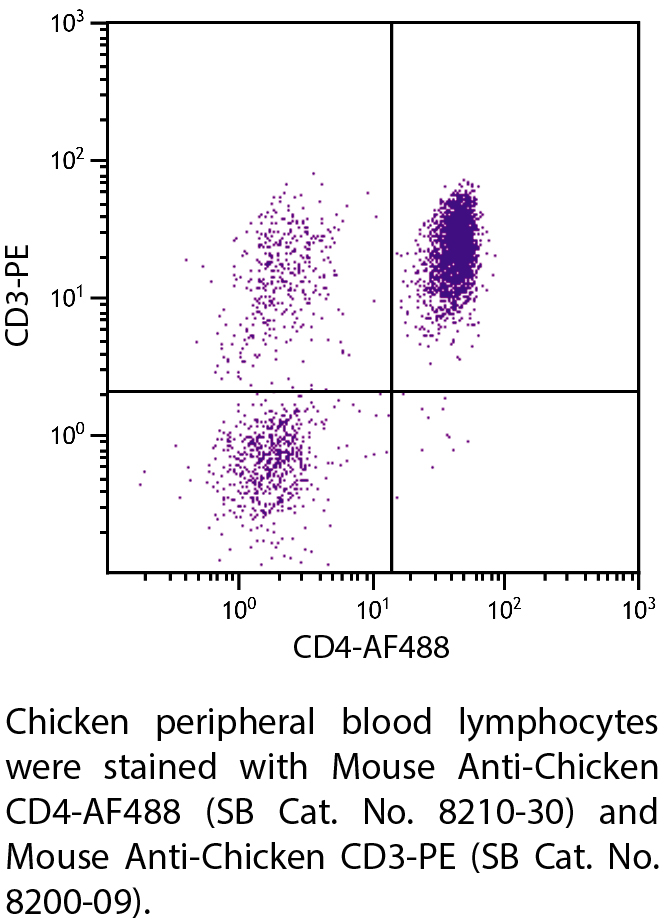 Mouse Anti-Chicken CD4-AF488 - 0.1 mg