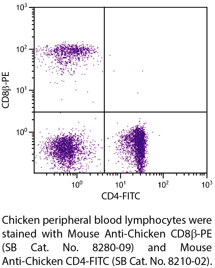 Mouse Anti-Chicken CD8β-PE - 0.1 mg