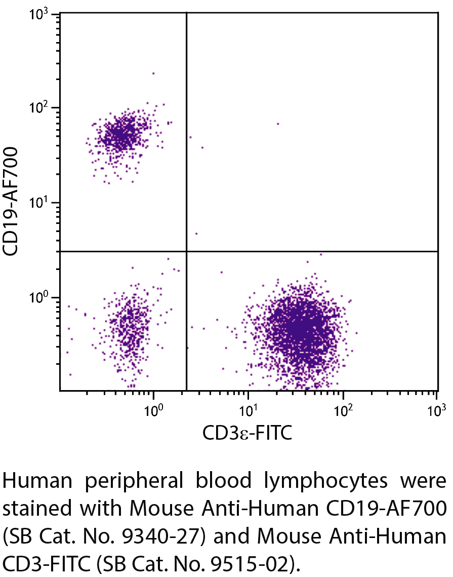 Mouse Anti-Human CD19-AF700 - 100 tests