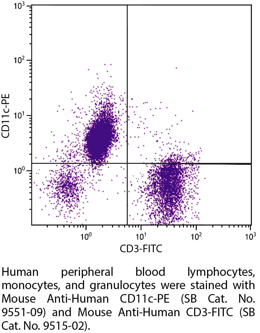 Mouse Anti-Human CD11c-PE - 100 tests